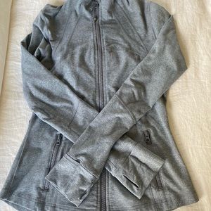Lululemon Define Zip-Up in Heather Gray